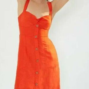 NWT Anthropologie Maeve Twist-Front Button Down Dress, Size S